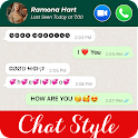 Icon Chat Styles Fonts for WhatsApp