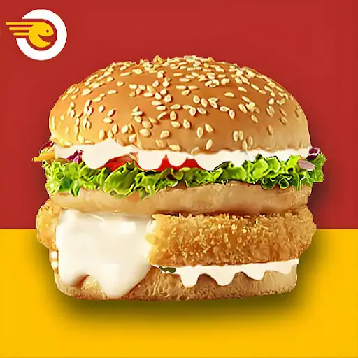 Crispy Chicken Cheese Blast Burger