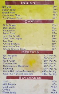 Meerut Wale menu 1