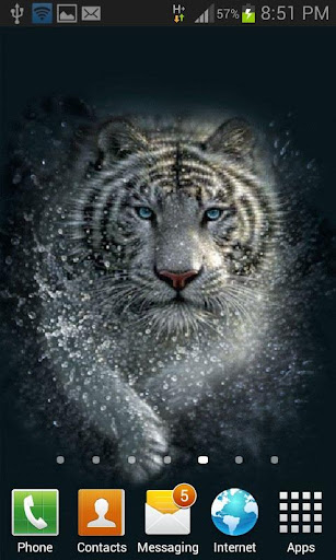 Tiger Splash Live Wallpaper