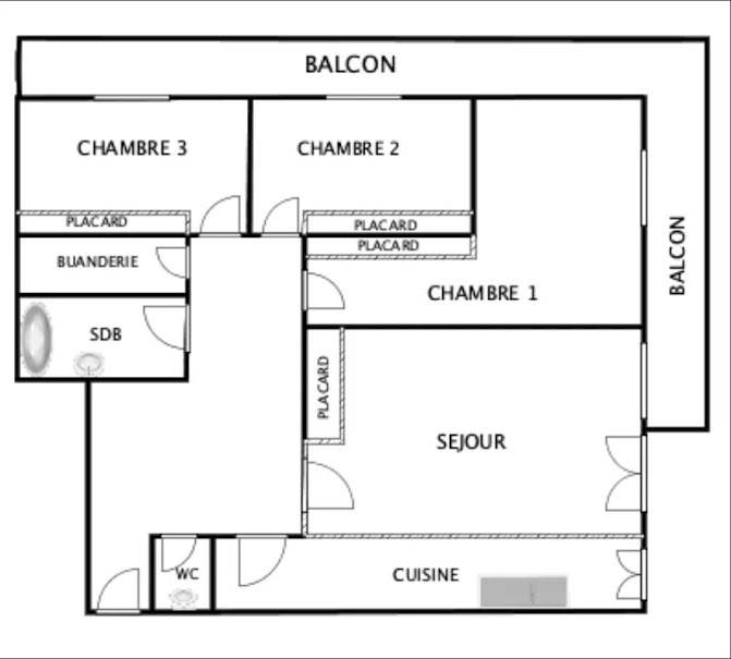 Vente appartement 4 pièces 75 m² à Nanterre (92000), 349 000 €