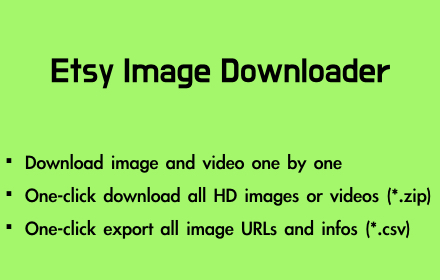 Etsy Image Downloader small promo image