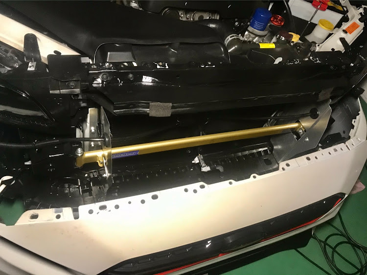 WRX S4のガレージDIY・GW・フロントフレームトップバーに関するカスタム事例の投稿画像3枚目