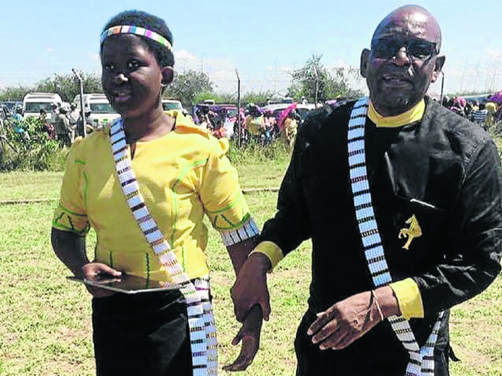 Balobedu Queen-elect Masalanabo Modjadji and her custodian Mathole Motshekga.