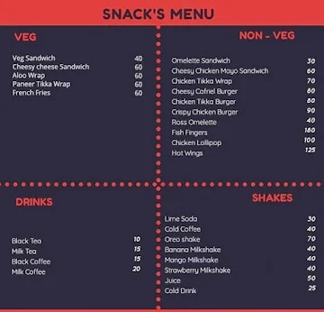 Dan's Quickbites menu 