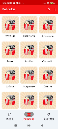 Screenshot Peliculas de Estreno