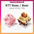 Ktt Rose Ktt Bear Linear Switch Công Tắc Bàn Phím Cơ Ktt Switch - Polabe Store