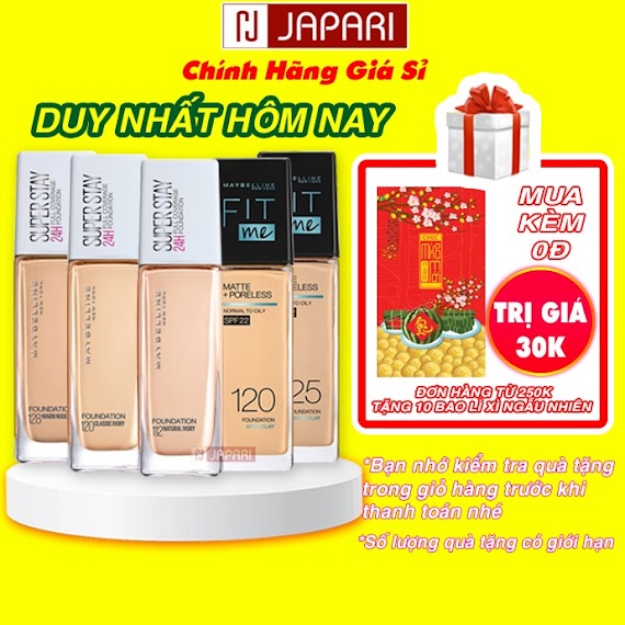 Kem Nền Maybelline Superstay Kiềm Dầu Lâu Trôi - Kem Nền Fit Me Maybeline Che Khuyết Điểm Bb Cream Make Up Japari