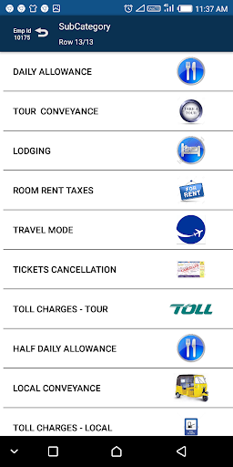 Screenshot SFL Exp Reimbursement