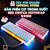 Bàn Phím Cơ Trong Suốt Red Switch 60% - Hotswap Meta61