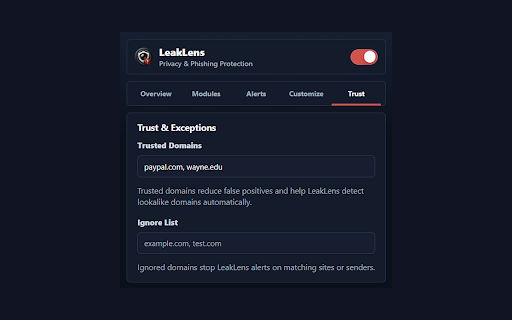 LeakLens screenshot 4