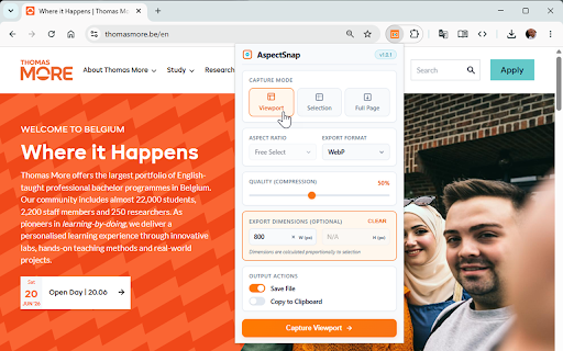 AspectSnap screenshot 2