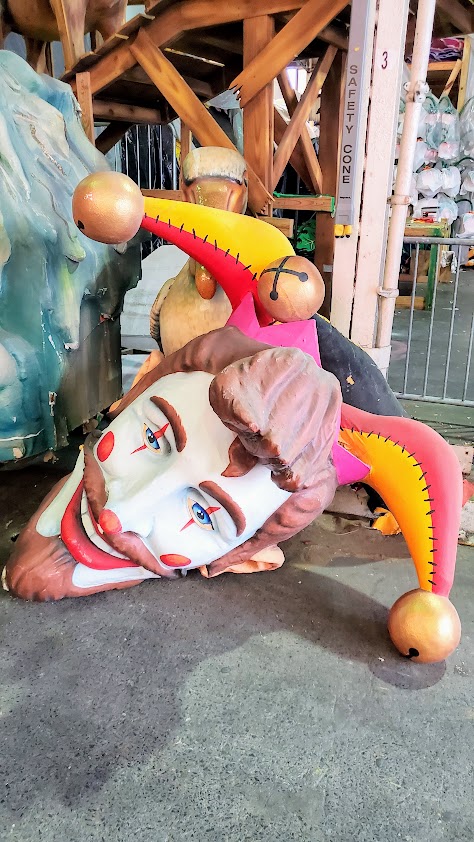 Things to do in New Orleans: Visiting Mardi Gras World. Family friendly, free shuttles can take you here, and a visit will take you 1 - 1.5 hours with multiple float and prop photo ops as well as learning about Mardi Gras