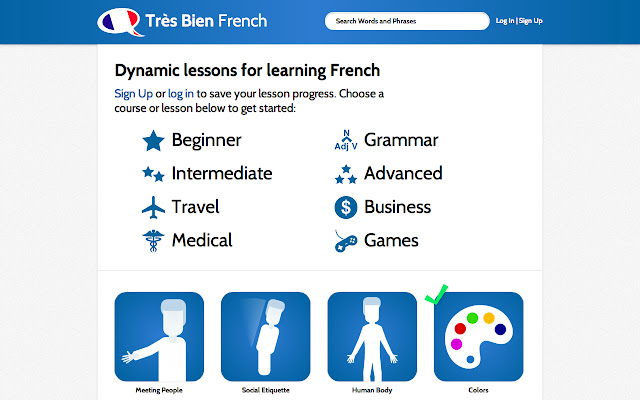 Learn French - Très Bien chrome extension