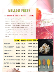 Mellow Fresh menu 1