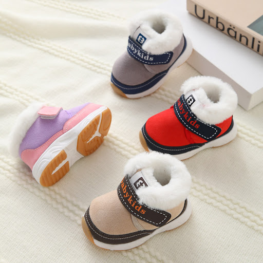 Title 2, Plush thick cute soft sole toddler shoes, provi...