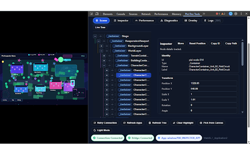 Pixi Dev Tools screenshot 2