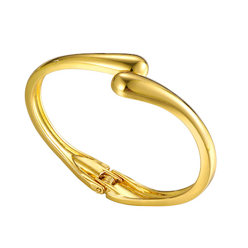 Title 8, Water drop streamline exaggerated bracelet with...