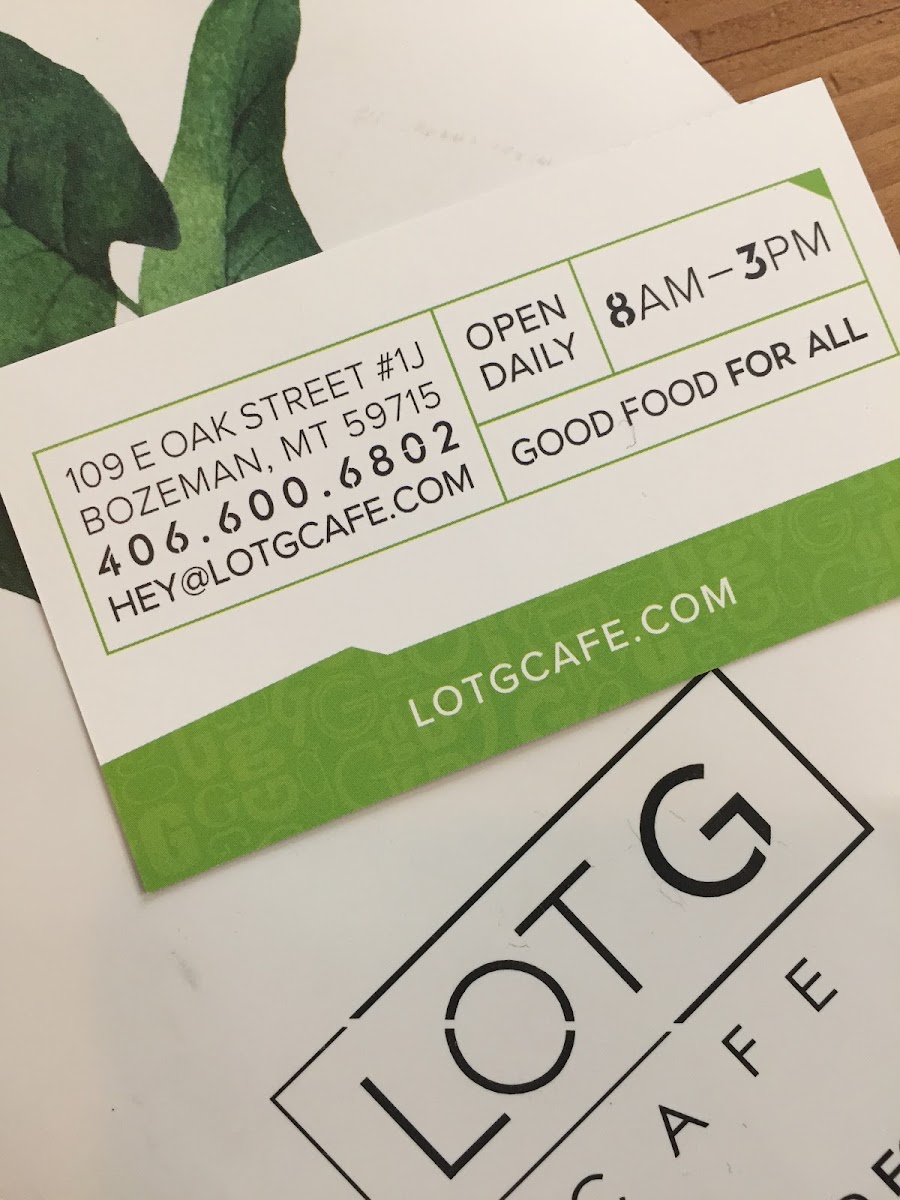 Gluten-Free at Lot G Cafe