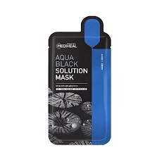 Mặt Nạ Than Hoạt Tính Loại Bỏ Bã Nhờn Mediheal Aqua Black Solution Mask