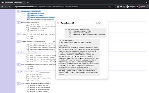 Turbolearn AI - Exam Quiz & Homework Solver