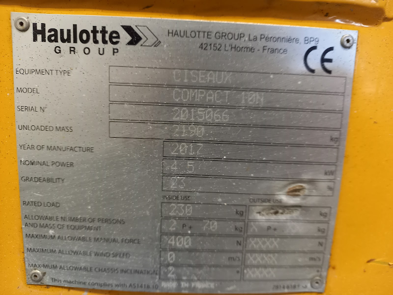 Picture of a HAULOTTE COMPACT 10N