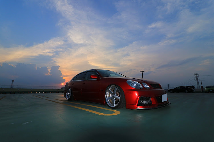 アリストの1人撮影会・夕焼けと愛車・一眼レフ練習・超広角レンズに関するカスタム事例の投稿画像3枚目
