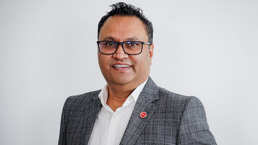 Absa’s Subash Sharma. (Photograph by Lesley Moyo)