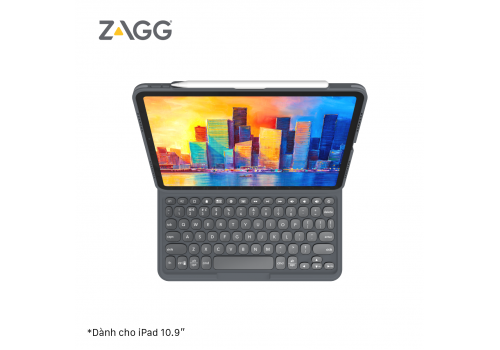 Ốp lưng kèm bàn phím ZAGG Keyboard Pro Keys-Apple-iPad 10.9/11 Pro-Black/Gray-UK-103407271
