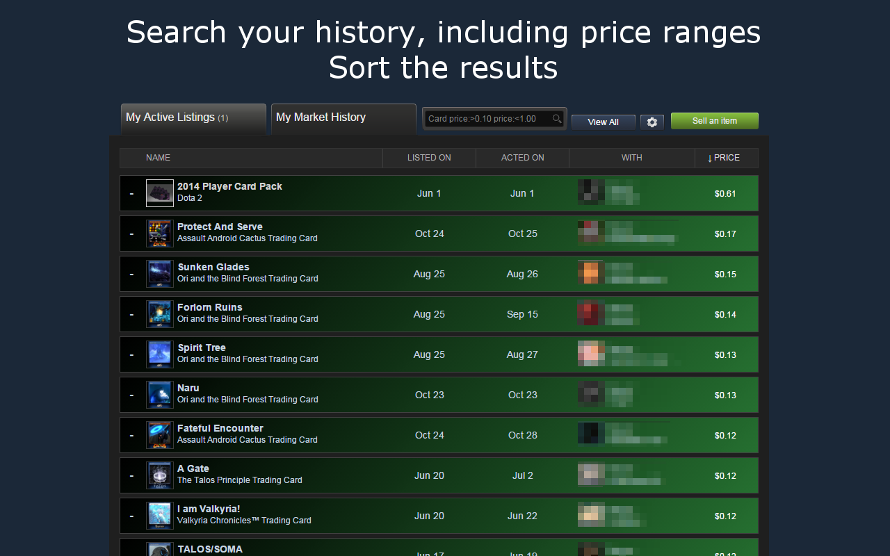 Steam Market History Plus Preview image 3