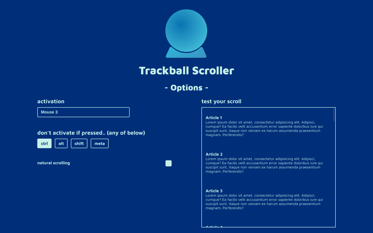 Trackball Scroller Preview image 3