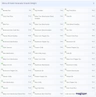Hotel Horanadu
Snacks Delight menu 1