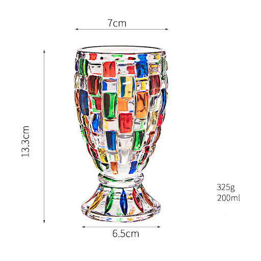 Title 3, Stained glass vase fruit plate jar goblet and h...