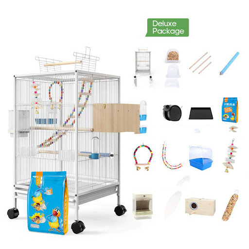 Title 11, Parrot Xuanfeng Bird Cage with Feeder Toy Grass...