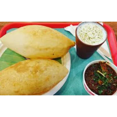 Choley Bhature + Sweet Lassi