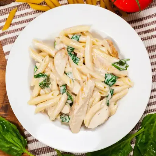 Veg Alfredo Mushroom Pasta