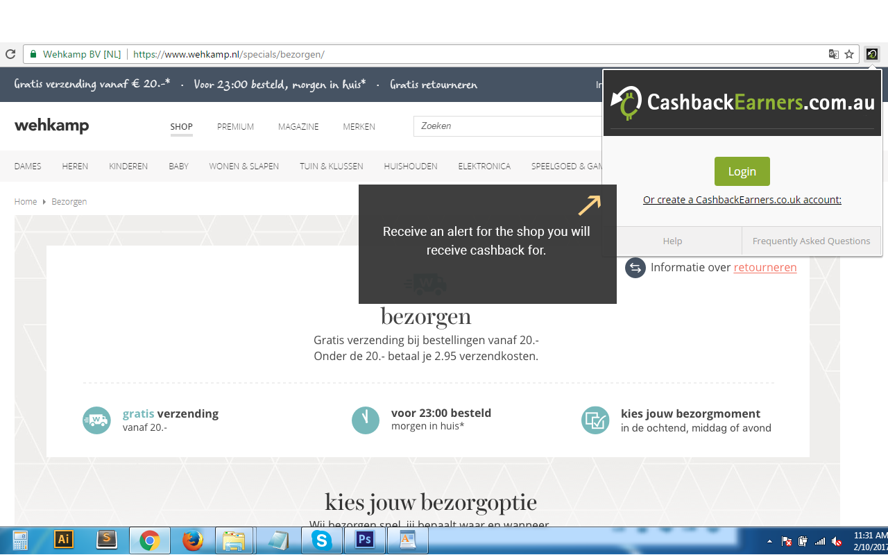 CashbackEarners_com_au Alertbar Preview image 3