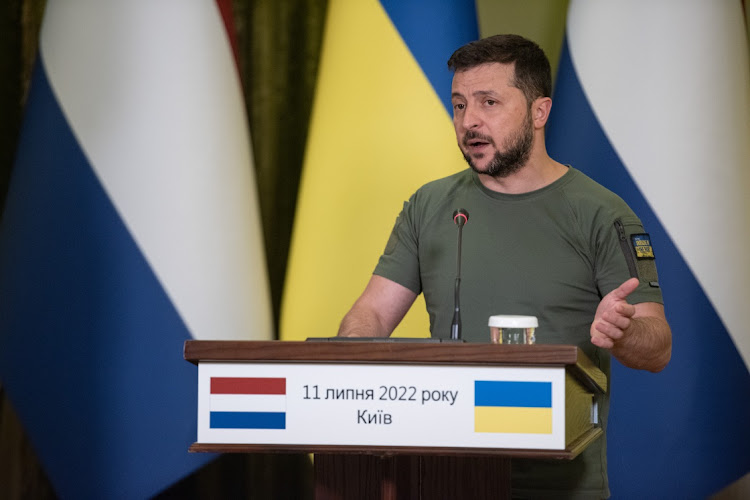 Ukrainian President Volodymyr Zelensky.