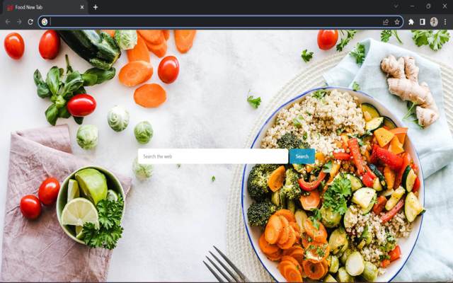 Food New Tab Preview image 0