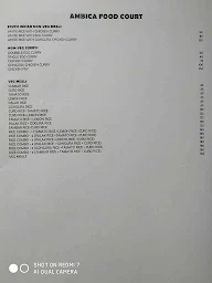 Ambica Food Court menu 1