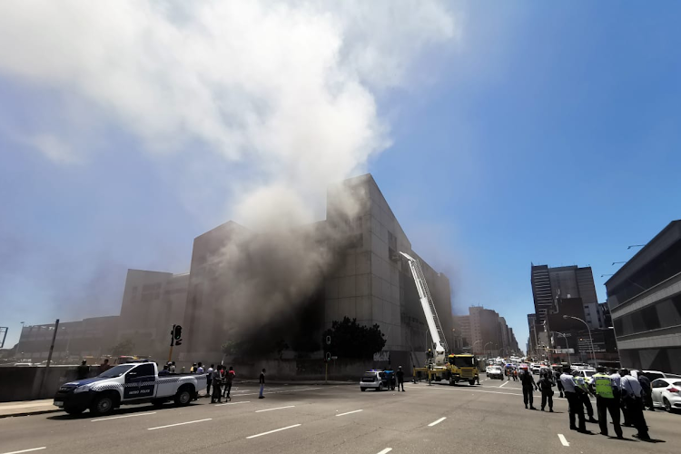 A fire broke out at the China Emporium on the corner of Anton Lembede and Brook streets in the Durban CBD on Friday.