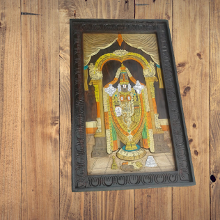 Handpainted Wooden Photo Frame