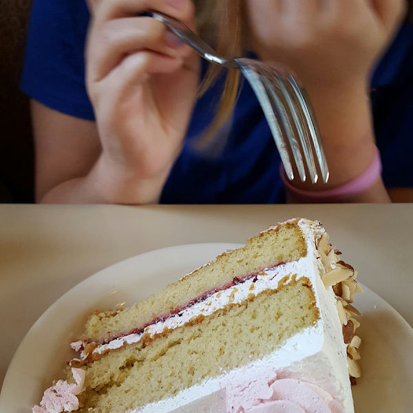 Gluten free cake, my daughter was in heaven