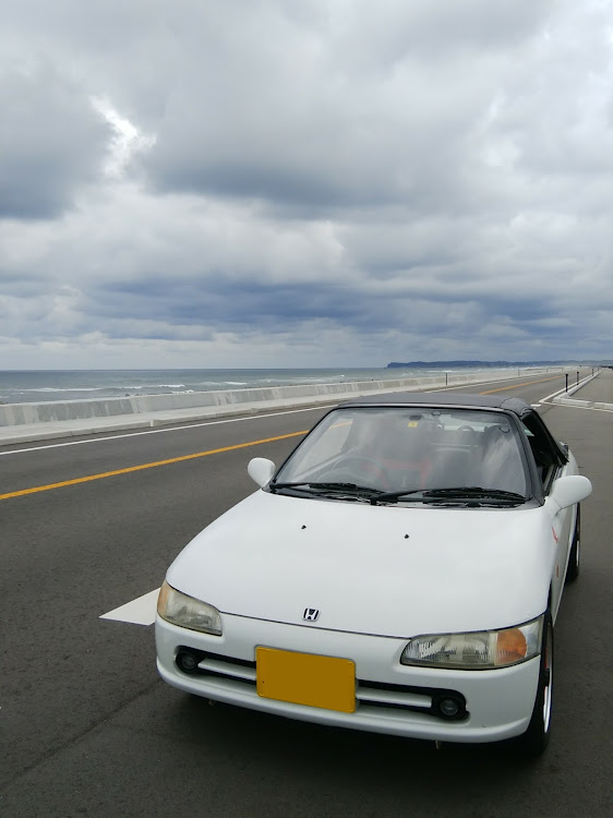 ビートのお散歩・曇天・大洲海岸に関するカスタム事例の投稿画像1枚目