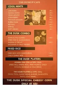 The dusk up menu 3