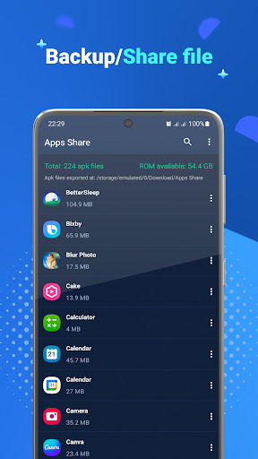 Screenshot Apps Share, Apk Share & Backup