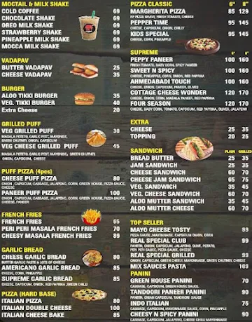 Pizza Workz menu 