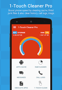 1-Touch Cleaner (Booster) Pro 3.0.1 APK + Mod (Unlimited money / Pro) for Android