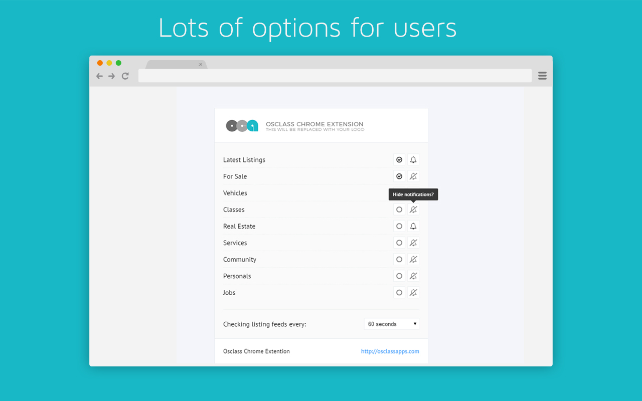 Osclass Chrome Extension Preview image 2