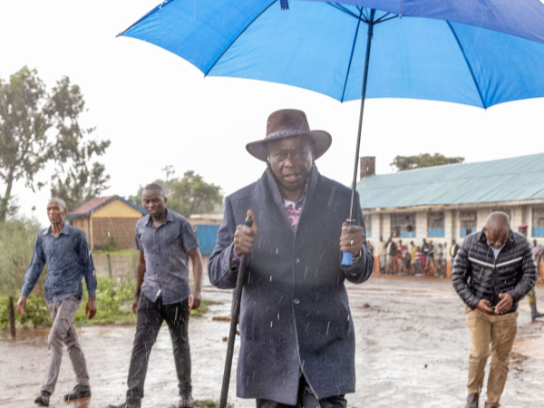 Deputy President Rigathi Gachagua when he visited Mai Mahiu landslide victims on April 29, 2024.